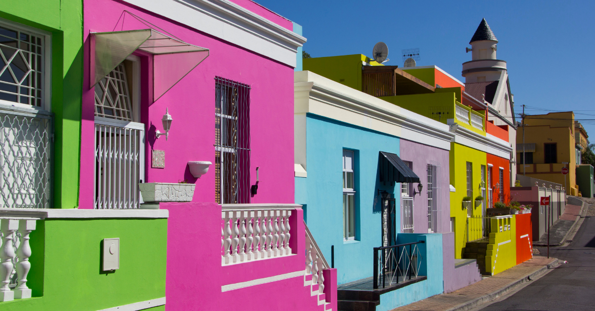 Charming Bo-Kaap neighborhood of Cape Town, South Africa