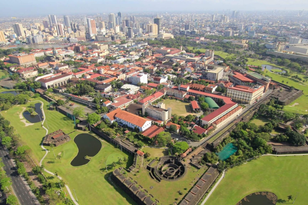 Aerial view of the Walled City of Intramuros, Manila, Philippines | © Intramuros Administration / Facebook