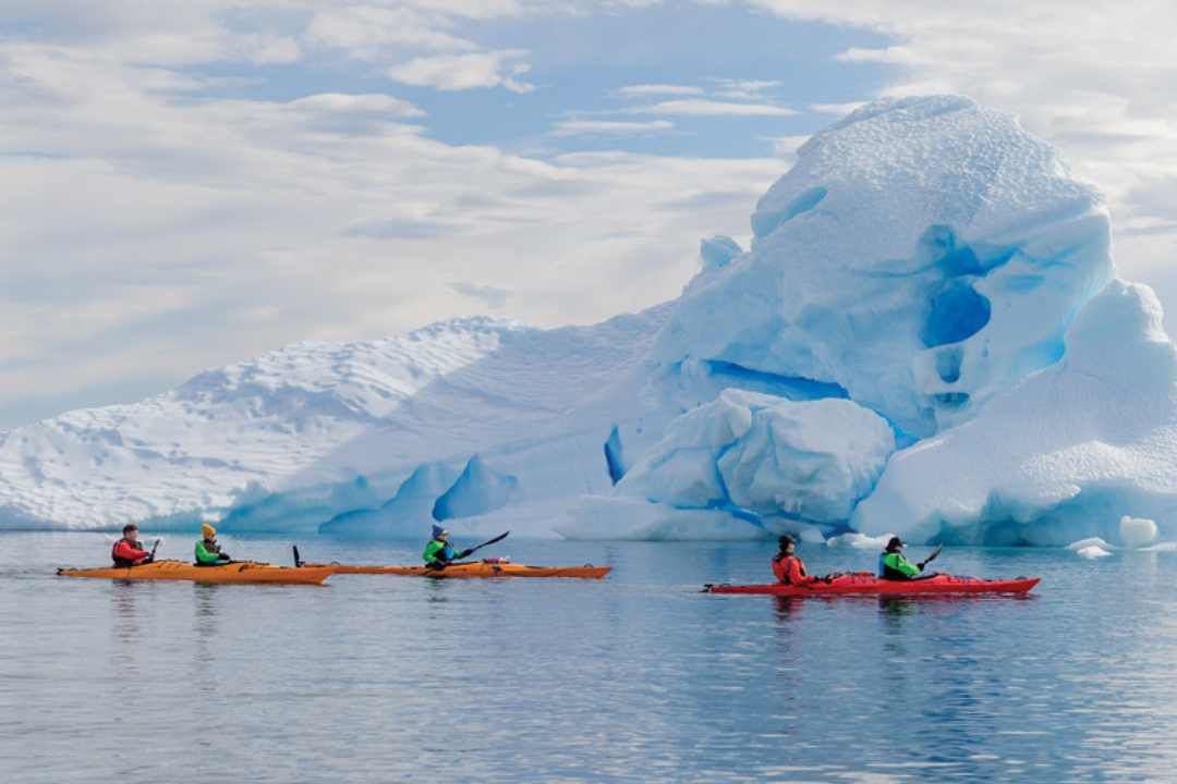 Kayaking in Antarctica - Korena Bolding Sinnett