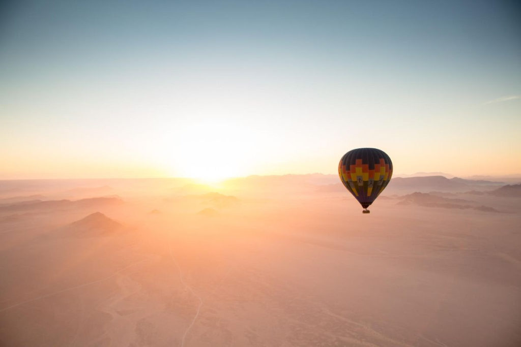 FLOATING ABOVE IT ALL ON A HOT AIR BALLOON RIDE - Africa