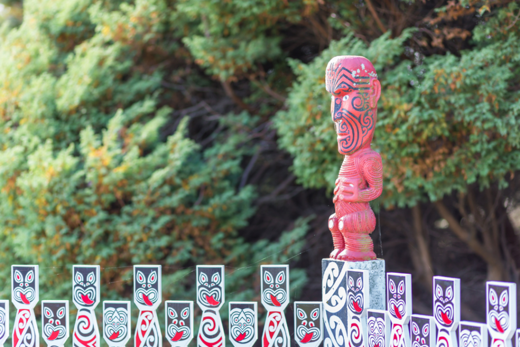 Traditional Maori carving