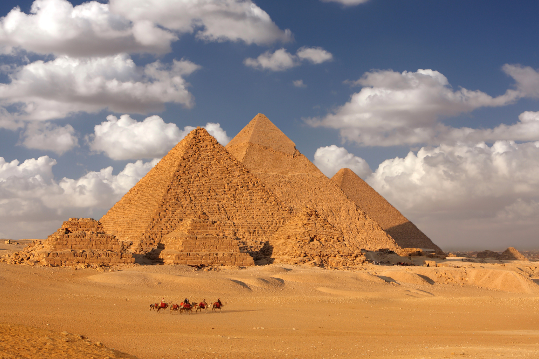 The Great Pyramids of Giza in Egypt