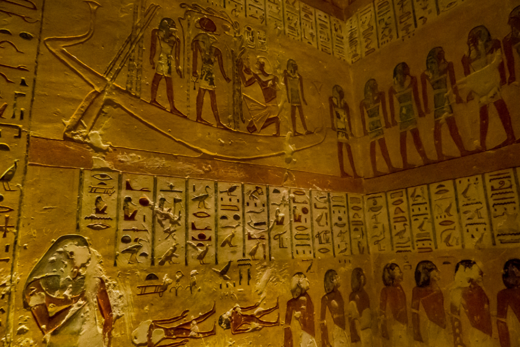Tomb of King Rameses IV in Valley of the Kings
