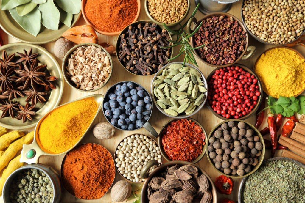 Colorful Aromatic Indian Spices