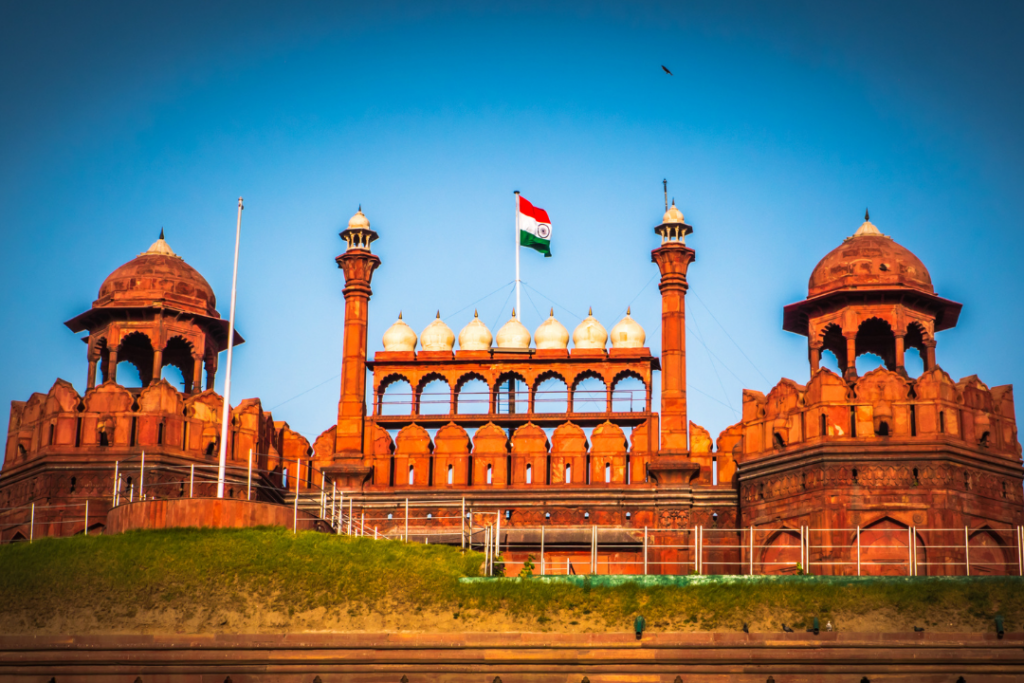 Red Fort in Chandni Chowk, Old Delhi India