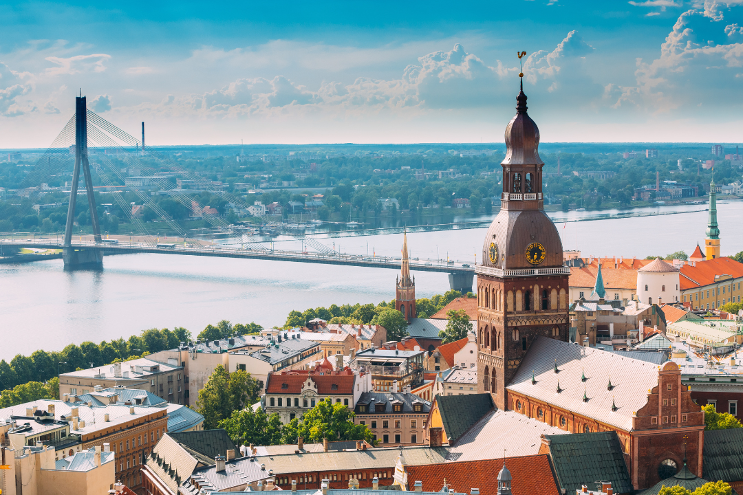 Cityscape of Riga, Latvia