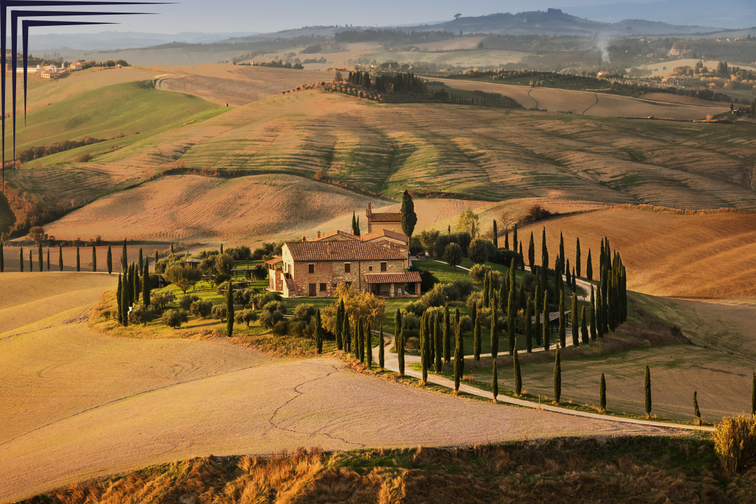 Autumn in Val d' Orcia Tuscany