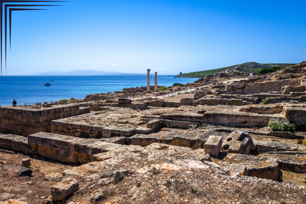 Columns in the Ruins of Tharros, Sardinia