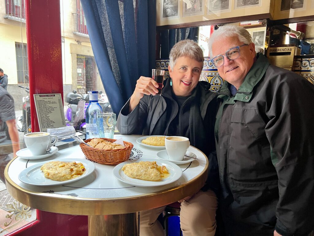 Second breakfast of tortilla and Vermouth in Madrid. Photo: Cindy Dykman