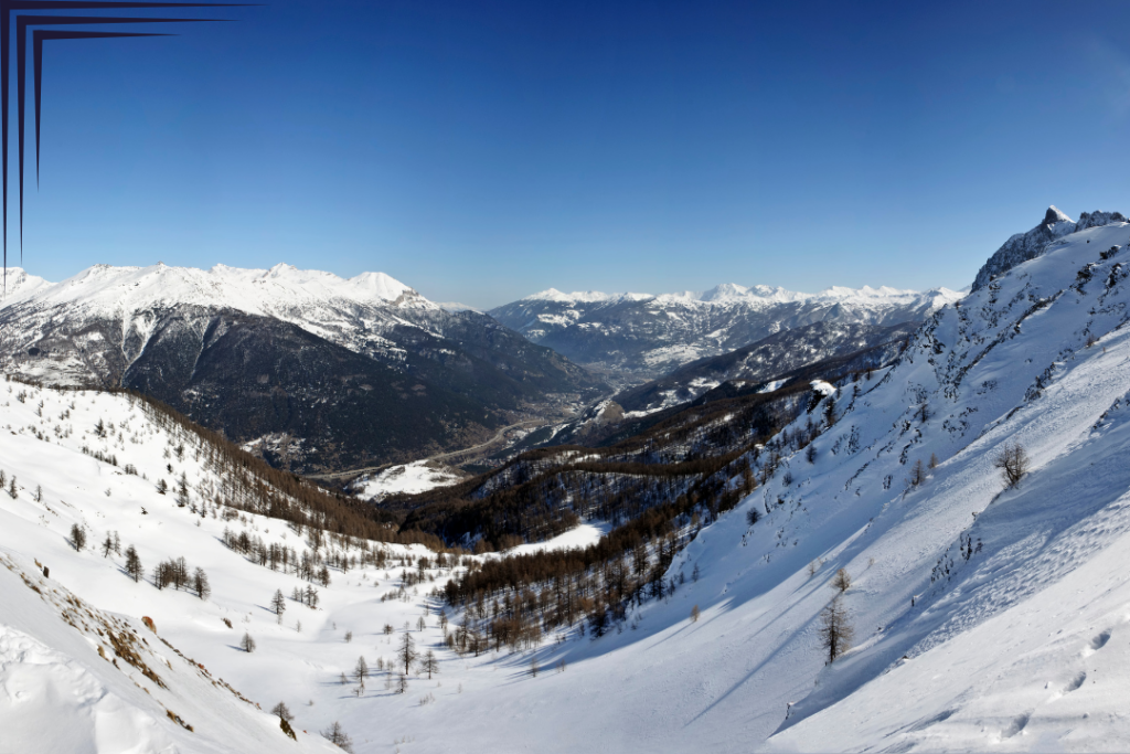 Landscape from the peak of Bardonecchia