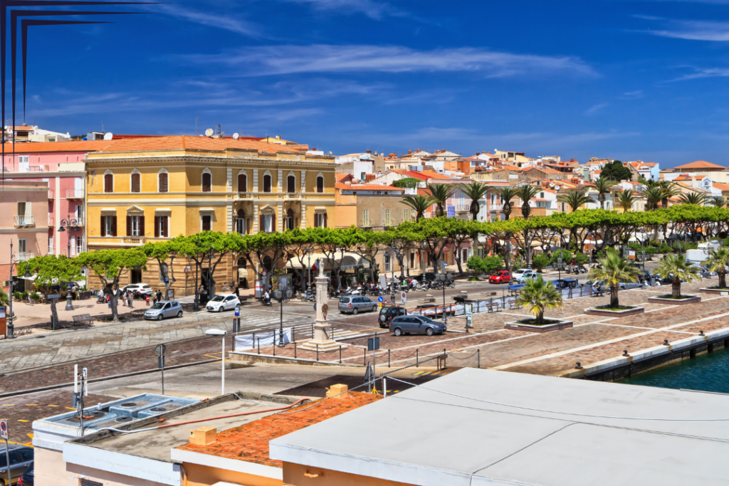 Promenade and Harbor at Carloforte, Sardinia