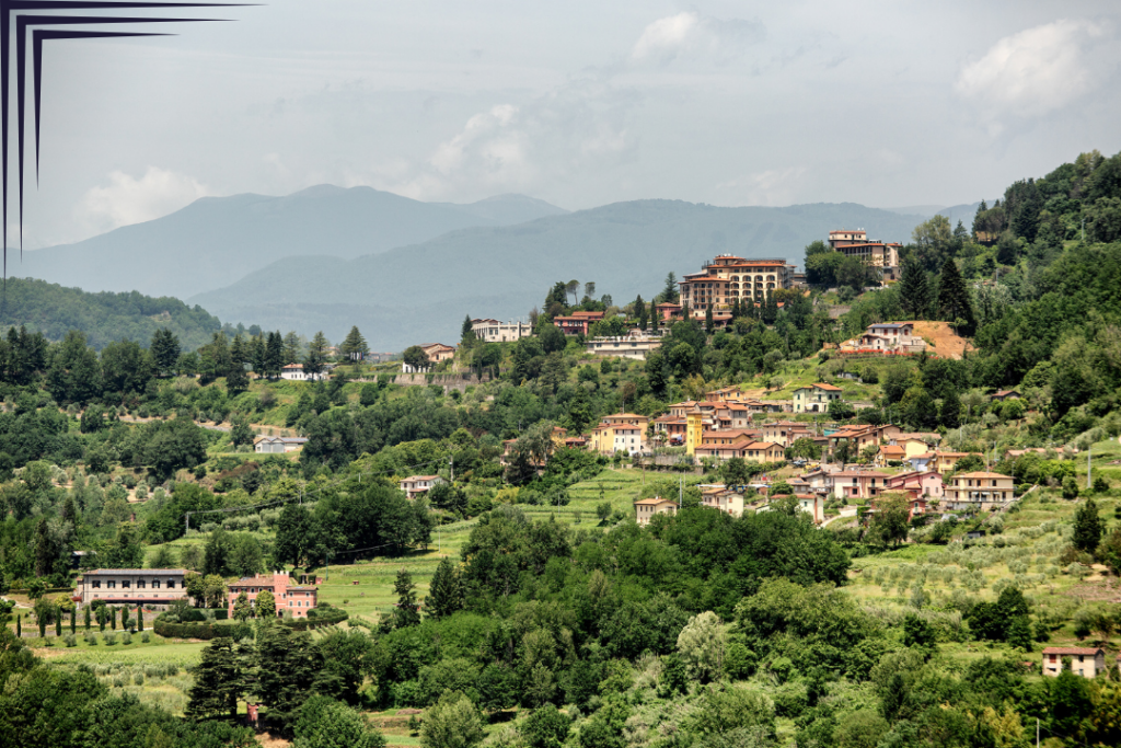 Scenic View of Barga, Tuscany