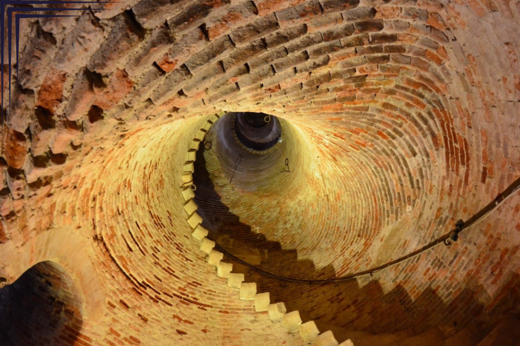 Stairs Inside the tower of the Cathedral - Duomo di Pietrasanta (Visit Tuscany)