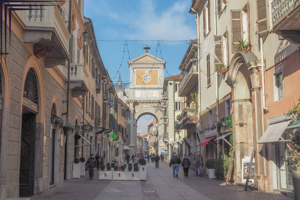 Streets in Chieri Italy