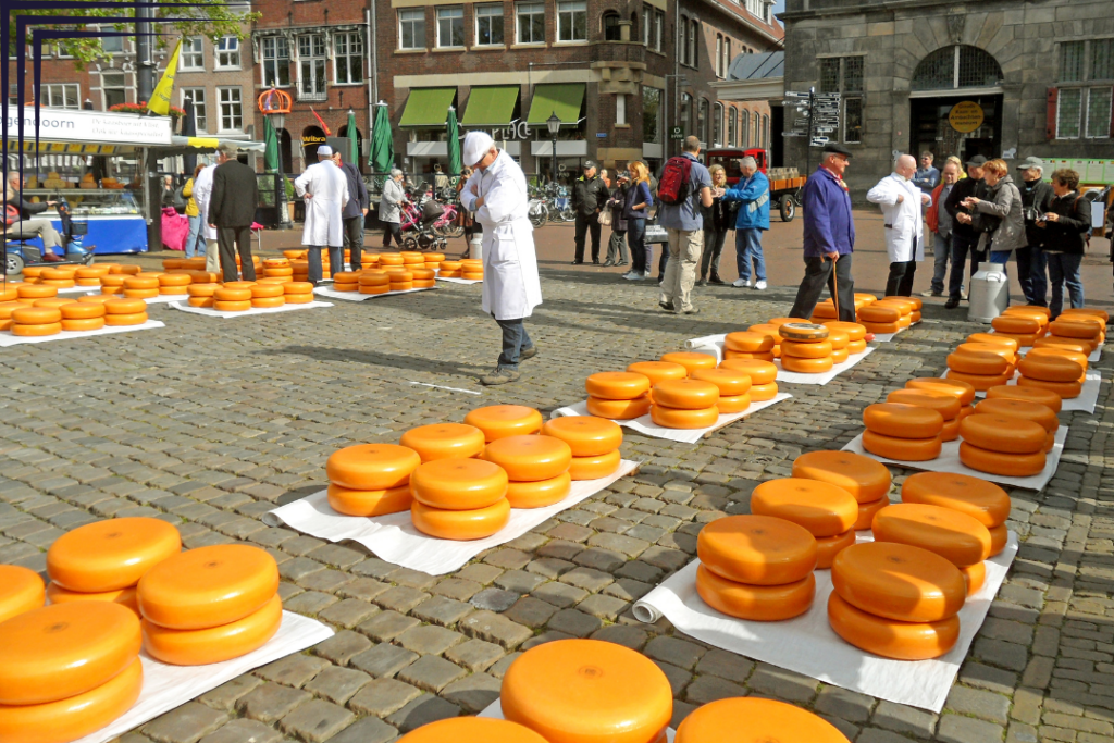 Traditional Cheese Trading at Gouda Cheese Market