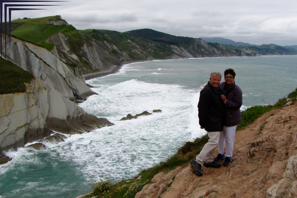 Cindy and Charlie at Zumaia 